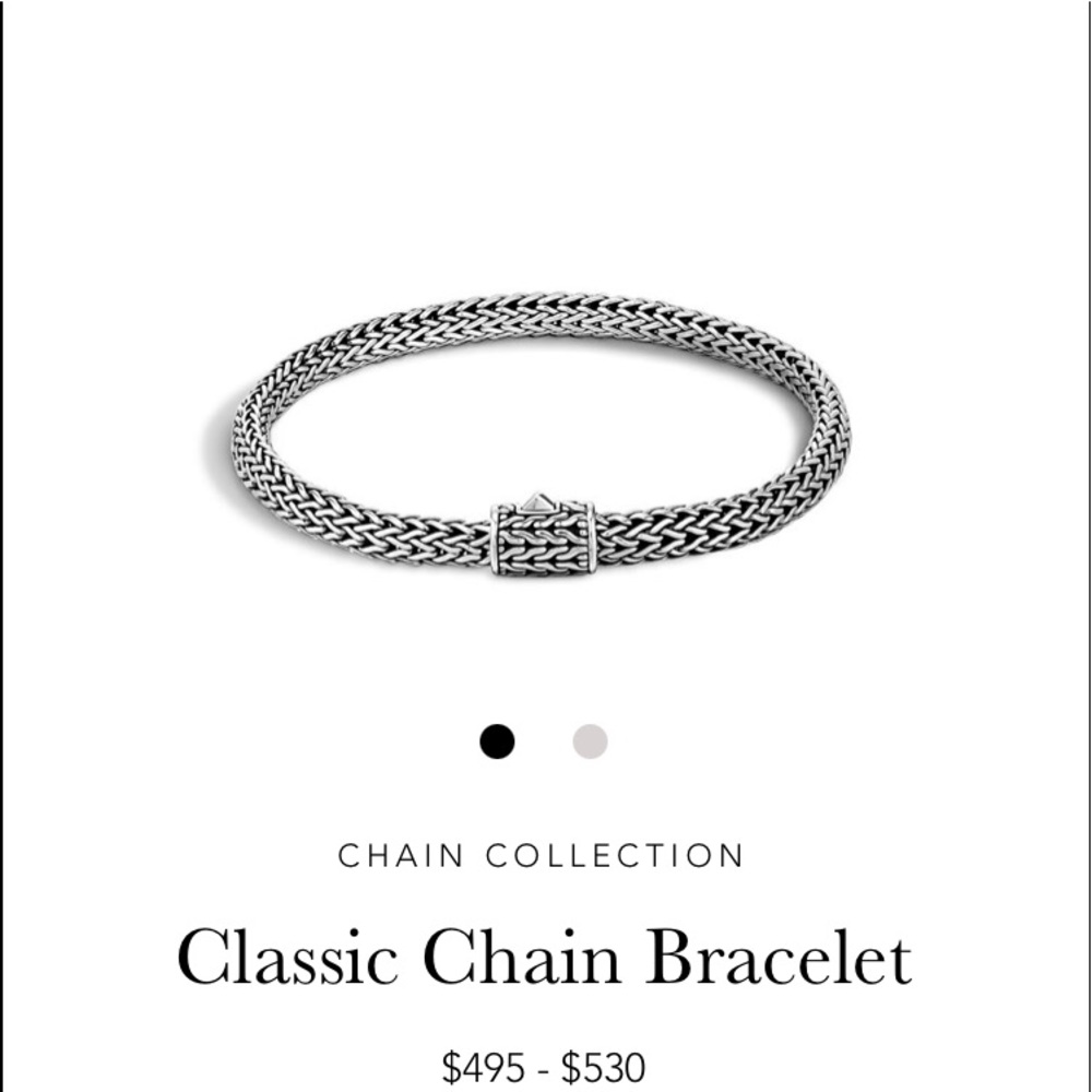 John Hardy classic chain silver bracelet